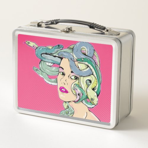 Medusa Pop art Metal Lunch Box
