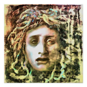 Medusa Portrait of a Gorgon Poster