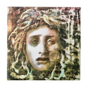 Medusa Portrait of a Gorgon Tile