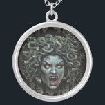 Medusa Queen of Stone Necklace<br><div class="desc">Carry the myth of the Gorgon close to your heart with this Medusa Queen of Stone Pendant Necklace. Featuring her snake crown and piercing gaze in bold gothic detail, this necklace transforms Medusa’s legendary power into a wearable statement piece. Perfect for mythology enthusiasts, horror fans, and gothic fashion lovers, this...</div>