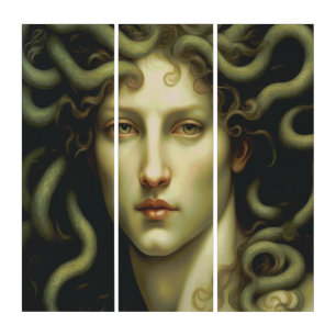 Medusa Renaissance Style Triptych
