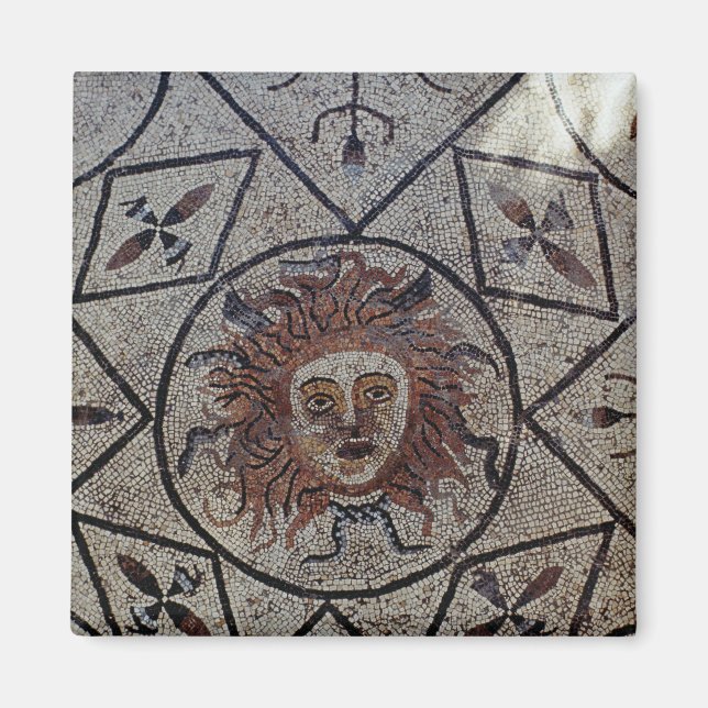Medusa, Roman mosaic from the House of Orpheus Magnet (Front)