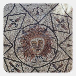 Medusa, Roman mosaic from the House of Orpheus Square Sticker