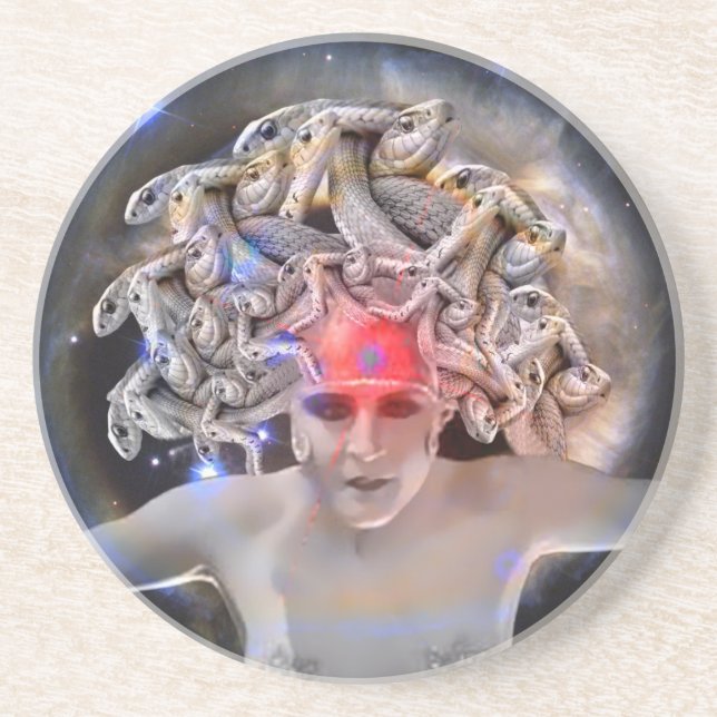 Medusa Sandstone Coaster (Front)