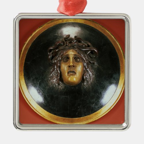 Medusa shield metal ornament