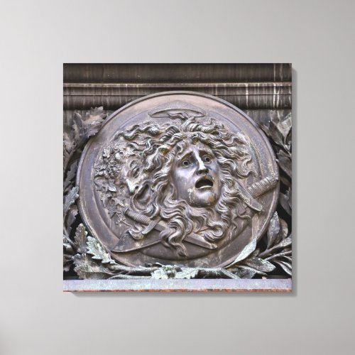 Medusa Shield of Athena Canvas Print