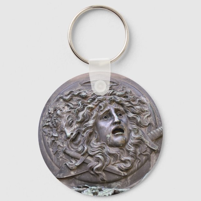 Medusa Shield of Athena Keychain (Front)