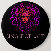 Medusa, single at last guest of honor pin