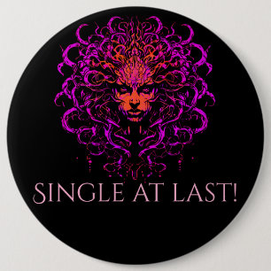 Medusa, single at last guest of honor pin