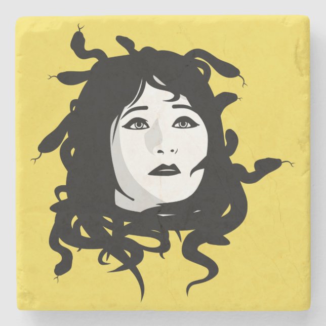 Medusa Stone Coaster (Front)