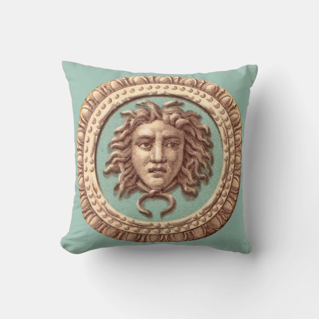 Medusa Throw Pillow (Front)