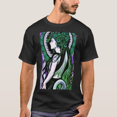 Medusa Twisted Beauty Greek Mythology T_shirt