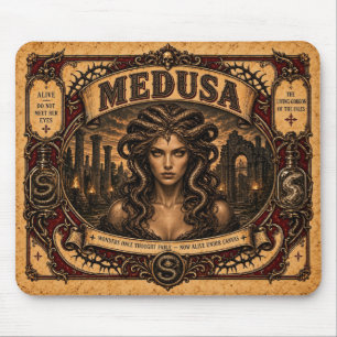 Medusa, Vintage Circus Monster Mouse Pad