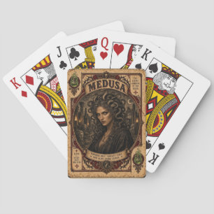 Medusa, Vintage Circus Monsters Poker Cards