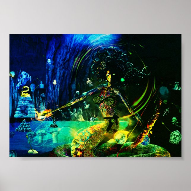 Medusas Cave Contemporary Art Poster (Front)