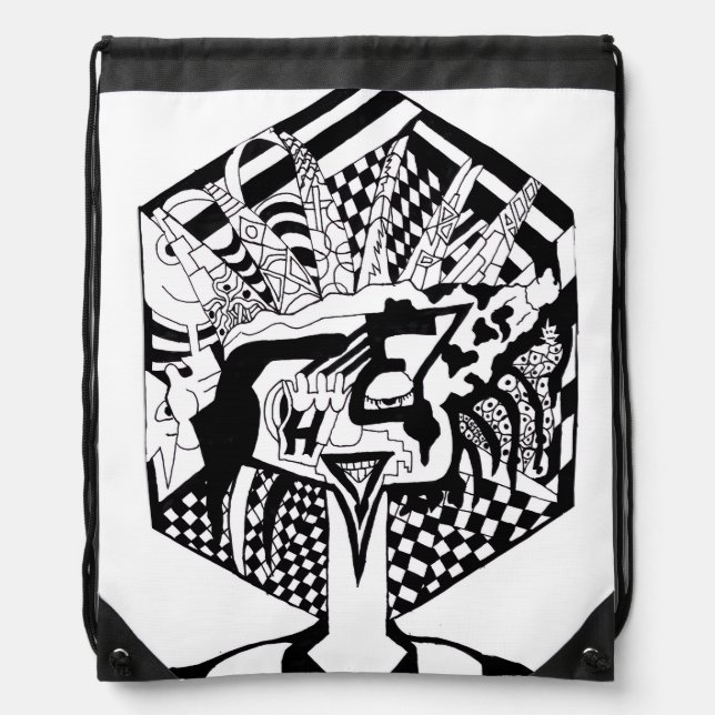 Medusa's Daughter Drawstring Bag (Front)