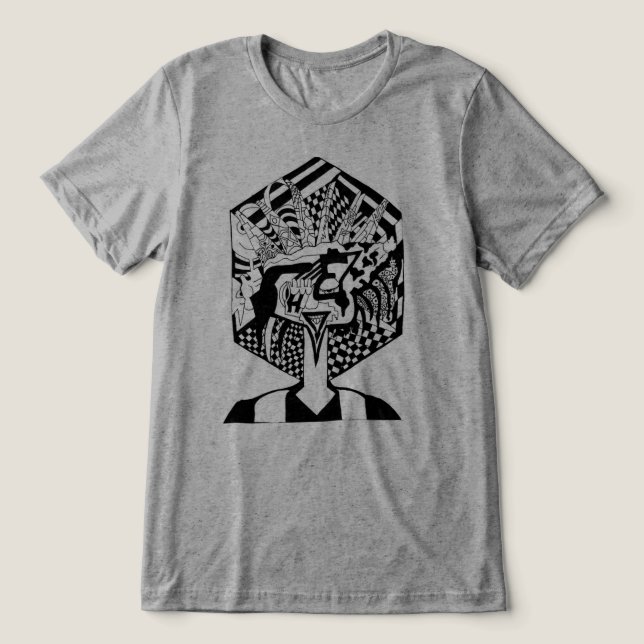 Medusa's Daughter Tri-Blend Shirt (Design Front)