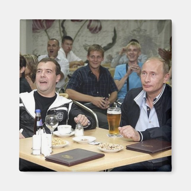 Medvedev and Putin Party Magnet (Front)
