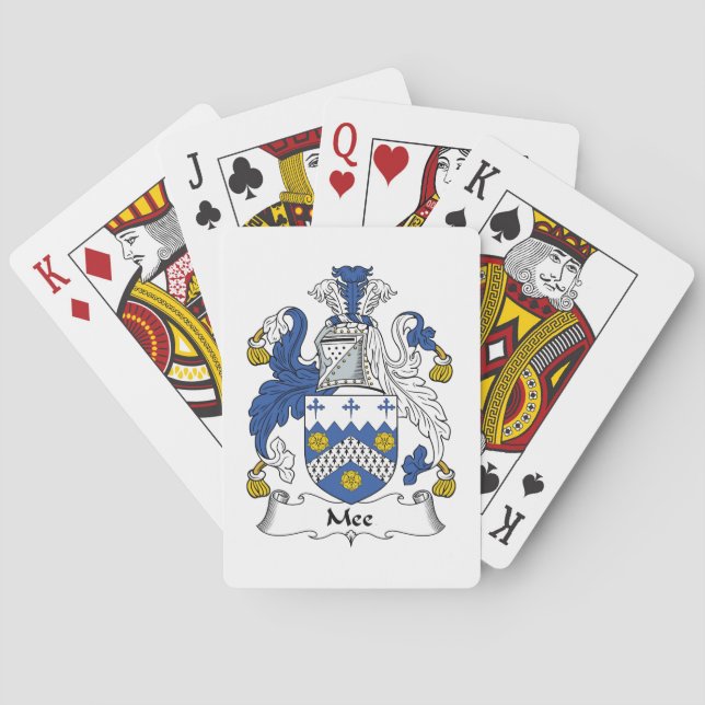 Mee Family Crest Poker Cards (Back)