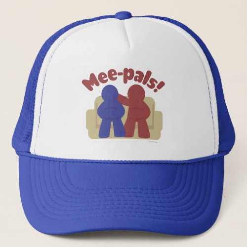 Mee Pals Funny Meeple Gamer Friends Cartoon Trucker Hat