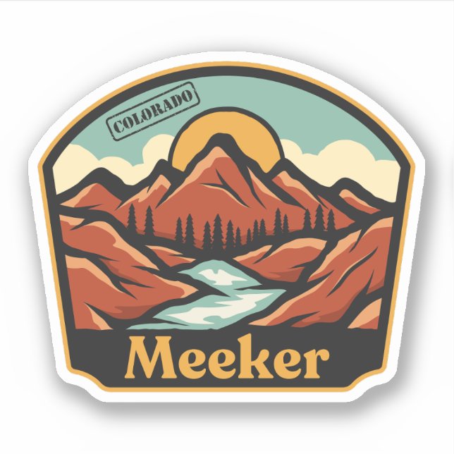 Meeker, Colorado Sticker (Front)