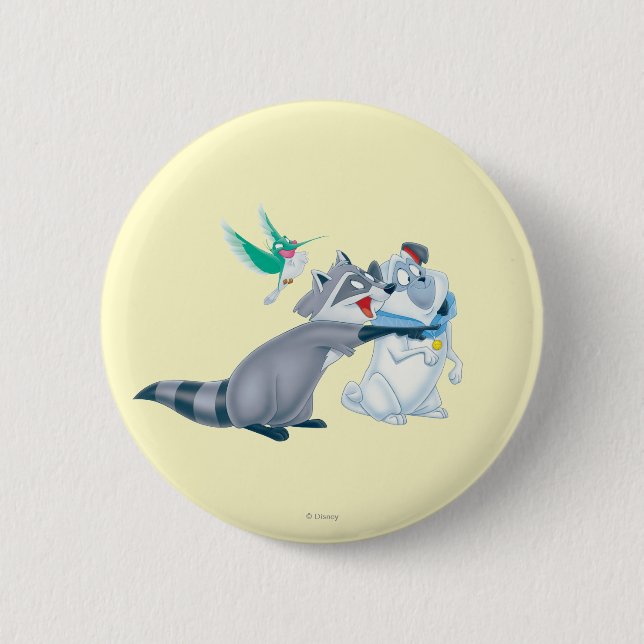 Meeko & Friends Pinback Button (Front)