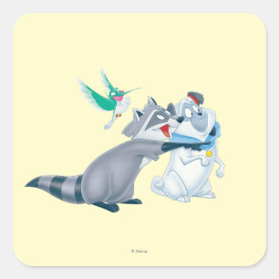 Meeko & Friends Square Sticker