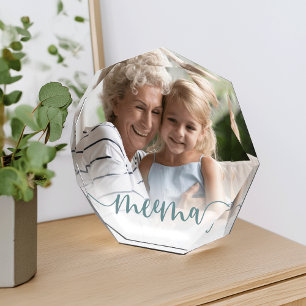 Meema Grandma Script Overlay Photo Block