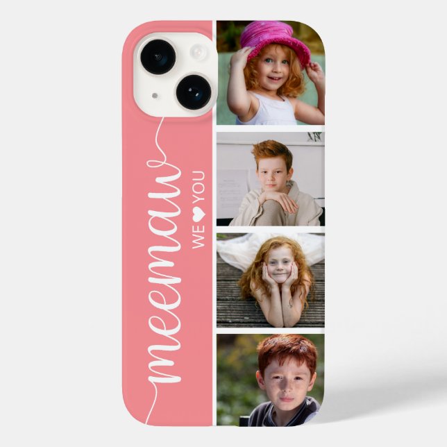 Meemaw 4 Photo Case-Mate iPhone Case (Back)