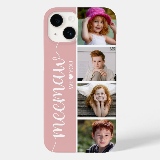 Meemaw 4 Photo Case-Mate iPhone Case (Back)