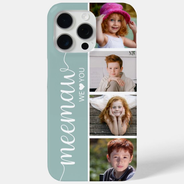 Meemaw 4 Photo Case-Mate iPhone Case (Back)