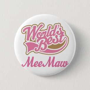Meemaw Gift Pink Button