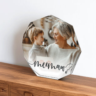 Meemaw   Grandma Script Overlay Photo Block