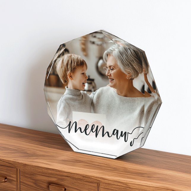 Meemaw | Grandma Script Overlay Photo Block (Creator Uploaded)