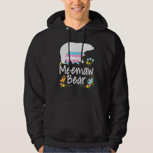 Meemaw Lgbt Bear Transgender Rainbow Lgbt Gay Lesb Hoodie