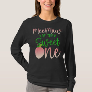 Meemaw Of The Birthday One Peach 1st Summer Fruit  T-Shirt