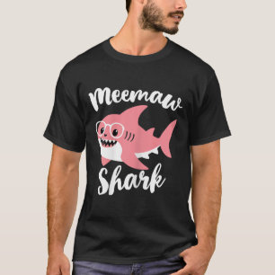 Meemaw Shark Mother's Day Grandma Funny Mee-maw T-Shirt