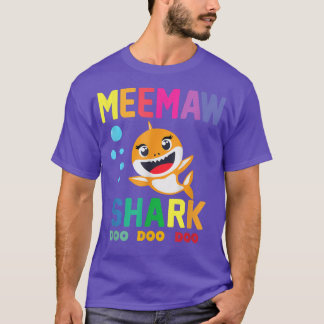 Meemaw Shark Shirt Meemaw Shark Lover Family Mothe
