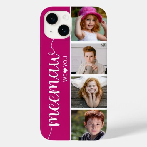 Meemaw We Love You Photo Case_Mate iPhone 14 Case