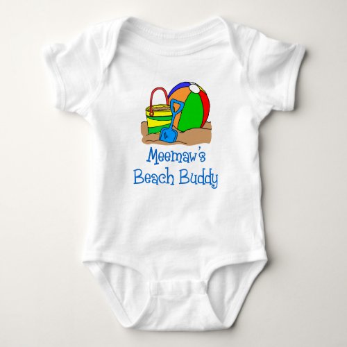 Meemaws Beach Buddy Baby Bodysuit