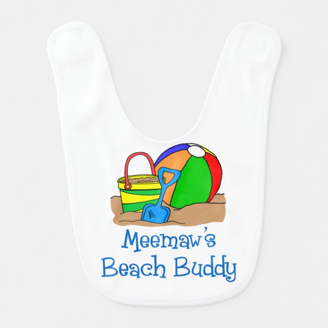 Meemaw's Beach Buddy Bib (Front)