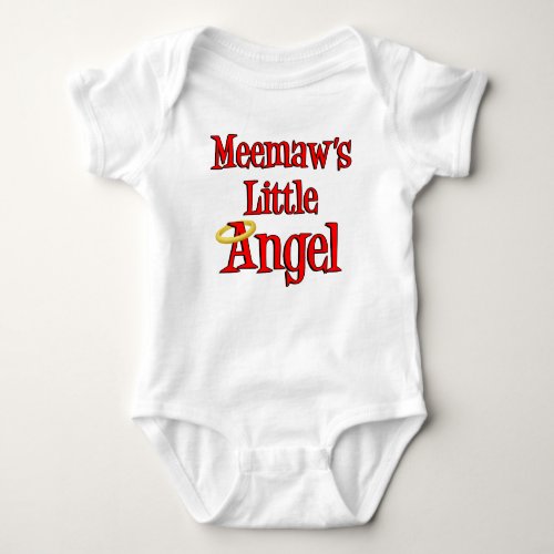 Meemaws Little Angel Baby Bodysuit