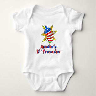 Meemaw's Little Firecracker Baby Bodysuit