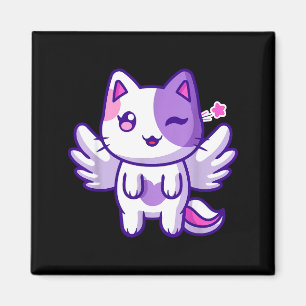 Meemeow Cute Cat Plu-shirt  Magnet