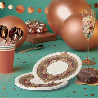 Meenakari Tikka Thali Paper Plates