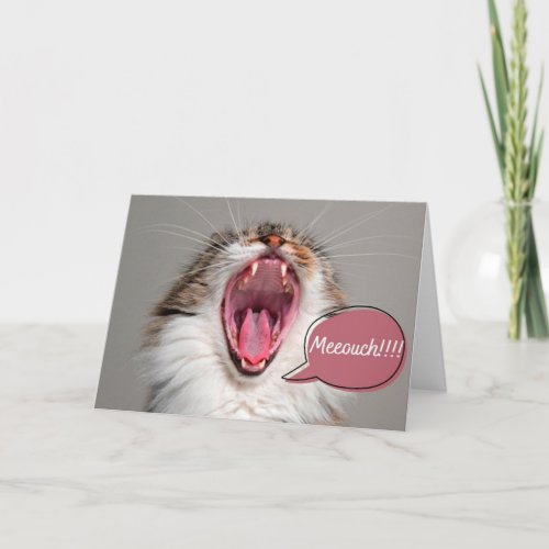 MEEOUCH Cat greetings card