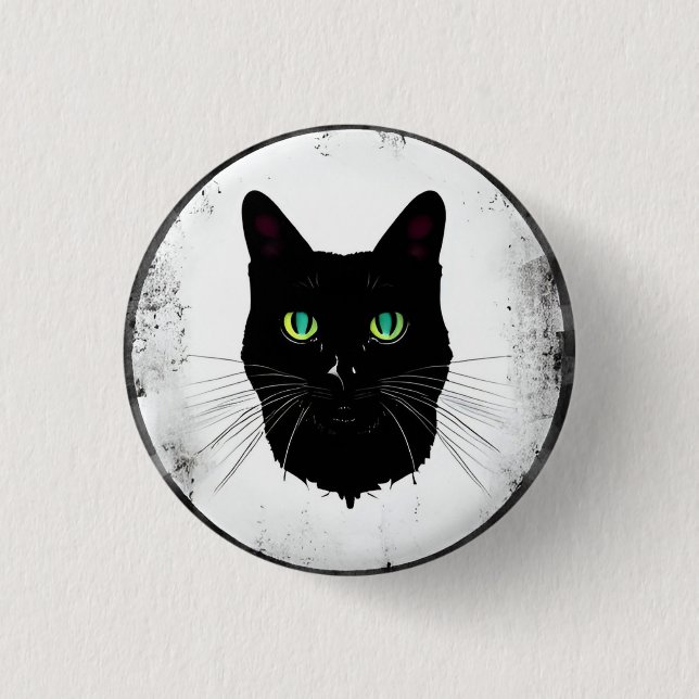 Meeow! 3 Cm Round Badge Button (Front)