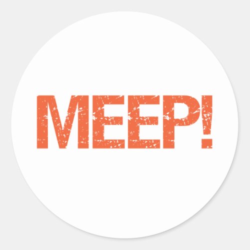 Meep Classic Round Sticker