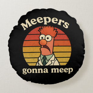 Meepers  gonna meep round pillow