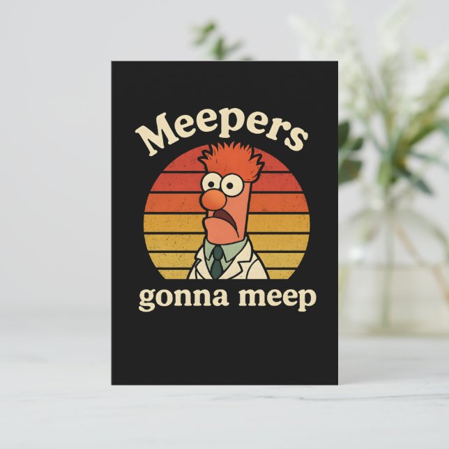 Meepers  gonna meep thank you card (Standing Front)